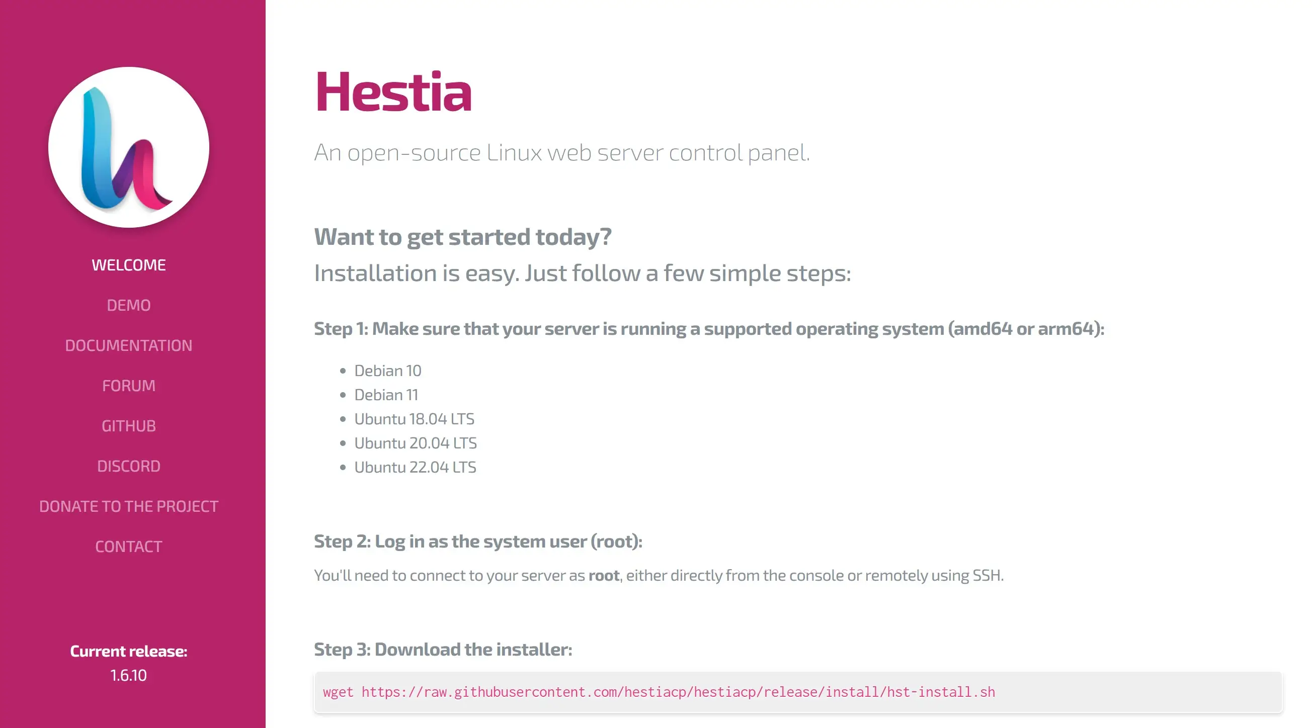 Hestia Official Website