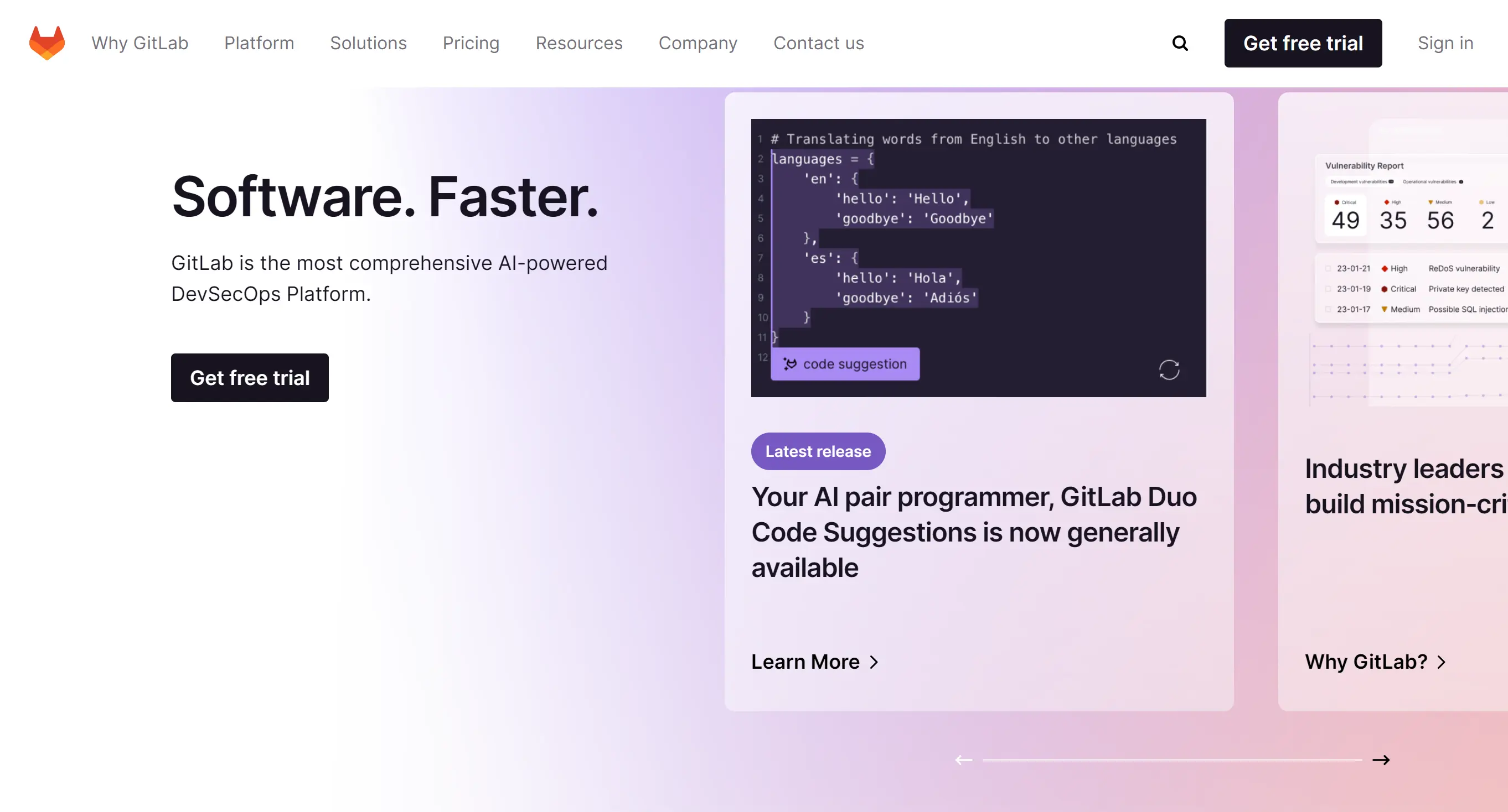 GitLab Website