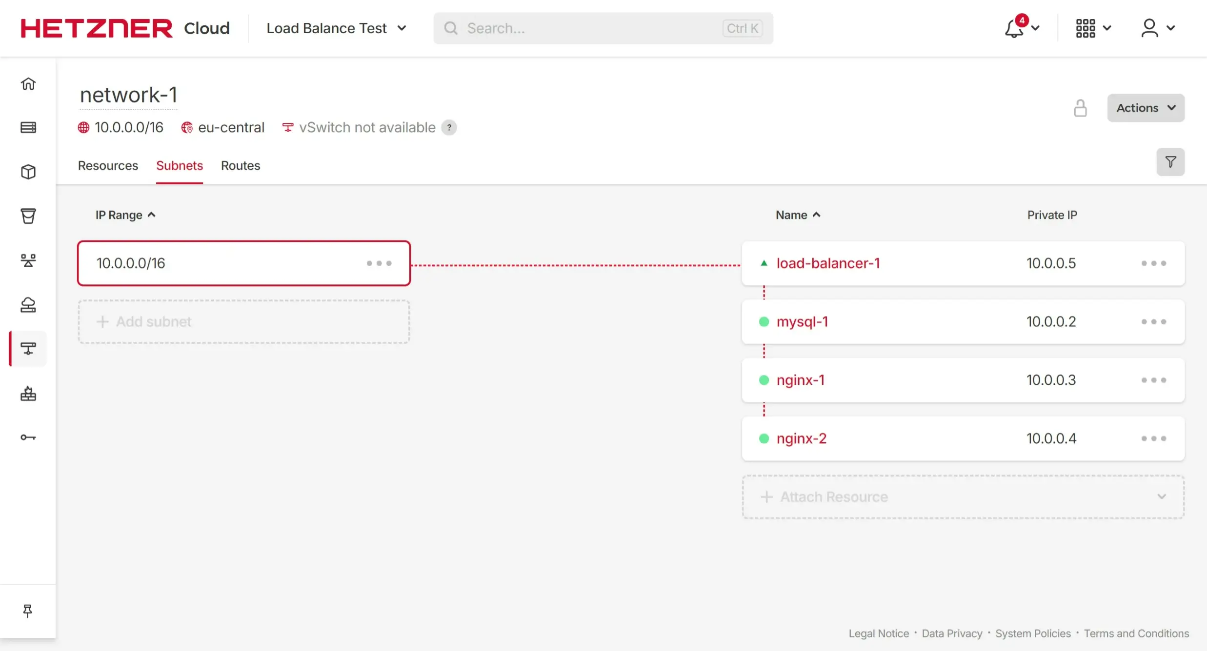 Create Internal Network