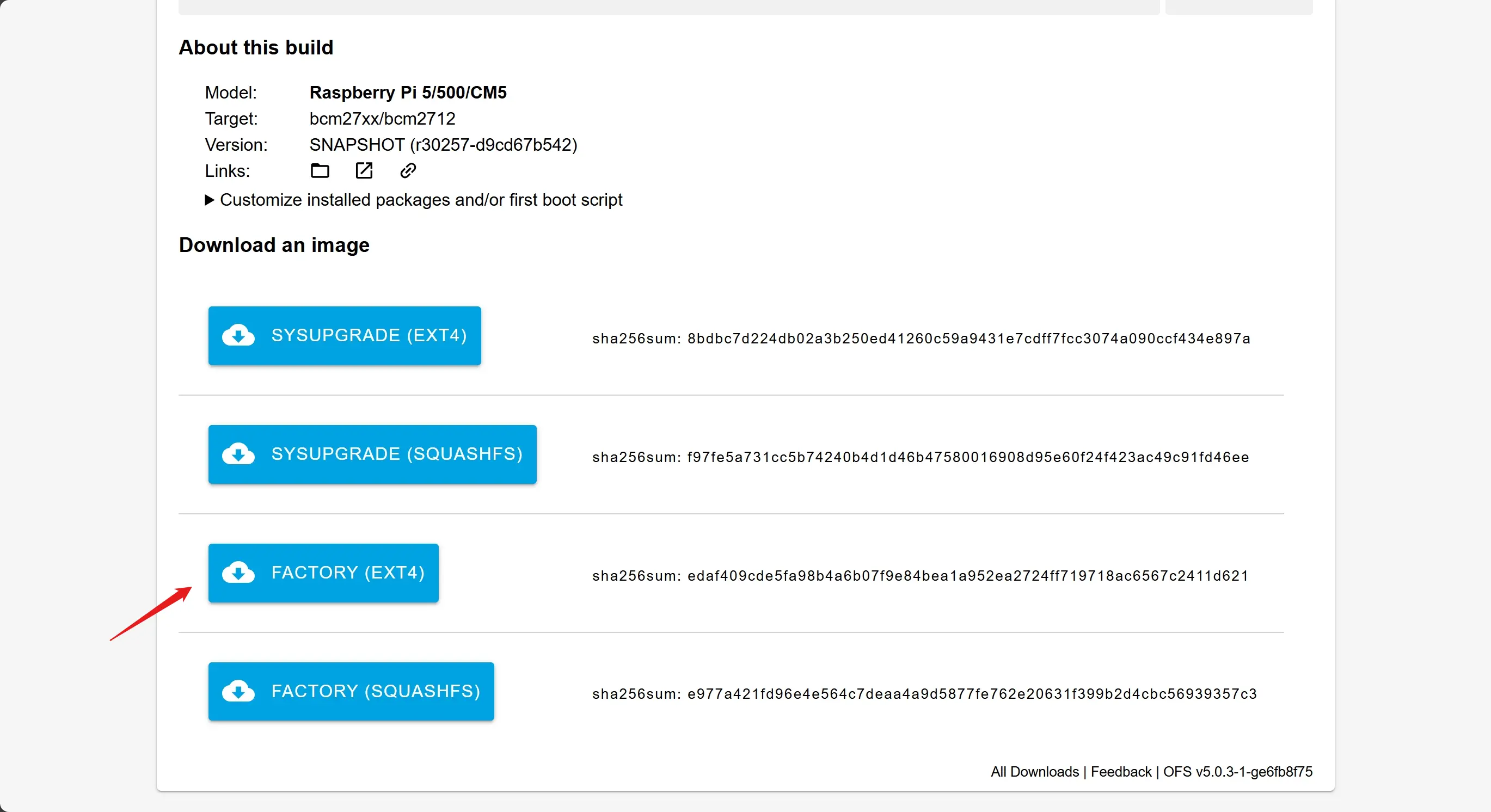 OpenWrt Firmware Selector