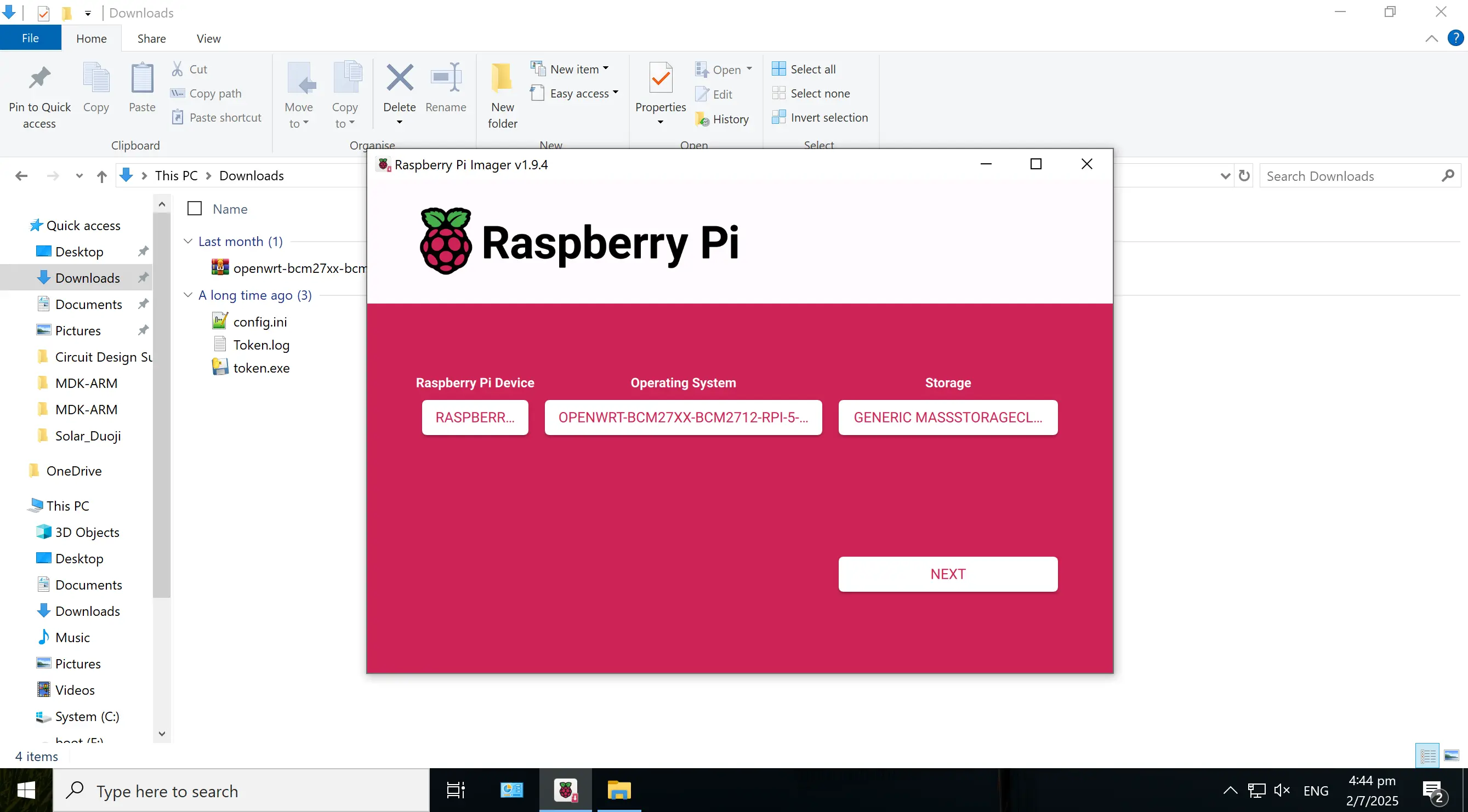 Rasberry Pi Imager上将固件刷入到SD卡中